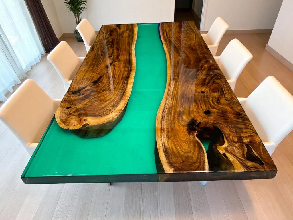 Elegant Handmade Resin Dining Table – Perfect for Dining Rooms